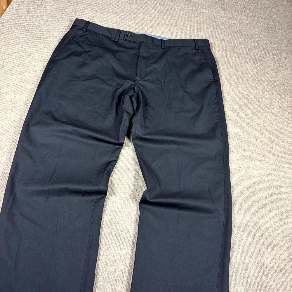 Van Heusen Dress Pants Men 42x32 Black Rayon Blend Corporate Office Professional